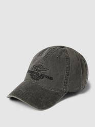Cap mit Label-Stitching Modell 'CAPPELLINO' von Aeronautica Militare Schwarz - 23