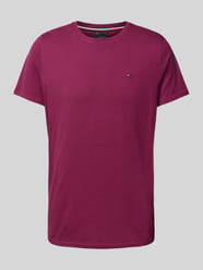 T-shirt o kroju slim fit z okrągłym dekoltem od Tommy Jeans Fioletowy - 19
