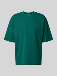 t-shirt o kroju relaxed fit z fakturowanym wzorem od REVIEW - 24