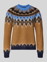 Noorse trui met ronde hals van Oui - 5