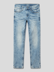 Slim Fit Jeans mit Ziernähten von s.Oliver RED LABEL Blau - 22