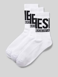 Socken mit Label-Print im 3er-Pack von Diesel Weiß - 10