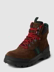 Veterboots met contraststrepen, model 'OSLO' van Polo Ralph Lauren Bruin - 26