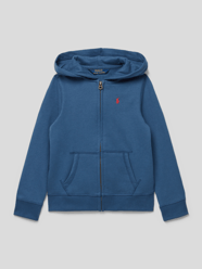 Sweatjacke mit Label-Stitching von Polo Ralph Lauren Kids Blau - 13