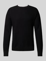 Strickpullover im 2-in-1-Look von Tom Tailor Denim Schwarz - 29