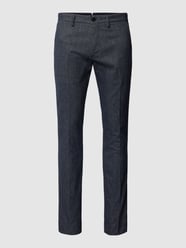 Chino met structuurmotief, model 'Bleeker' van Tommy Hilfiger Blauw - 17