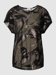 T-shirt in dubbele-laagjeslook, model 'NATURAL VIBES' van Gerry Weber Wit - 14