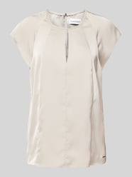 Blusenshirt mit Schlüsselloch-Ausschnitt von Calvin Klein Womenswear Grau - 9