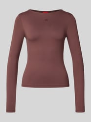 Slim fit shirt met lange mouwen van elastische jersey, model 'DASIIA' van HUGO - 4