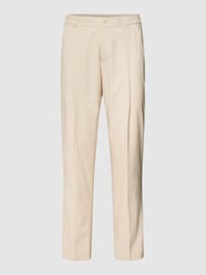 Bundfaltenhose mit Strukturmuster von MCNEAL Beige - 36