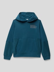 Hoodie met kangoeroezak van s.Oliver RED LABEL Turquoise - 20