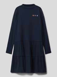 Kleid mit Motiv-Stitching von s.Oliver RED LABEL Blau - 46
