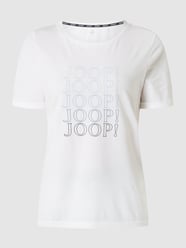 Góra od piżamy z nadrukiem z logo  od JOOP! BODYWEAR Biały - 33