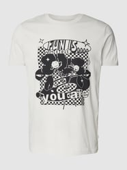 T-Shirt mit Motiv-Print von QS by s.Oliver Beige - 22