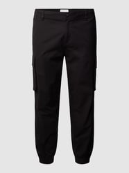PLUS SIZE Cargohose in unifarbenem Design Modell 'SKINNY WASHED' von Calvin Klein Jeans Plus Schwarz - 20