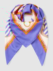 Schal mit Label-Print Modell 'Foulard' von Liu Jo White Lila - 33