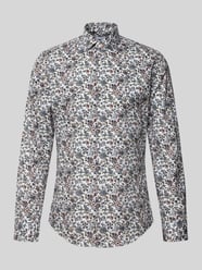 Slim fit zakelijk overhemd van katoen met kentkraag van SEIDENSTICKER - 3