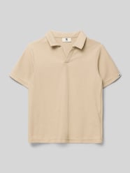 Regular Fit Poloshirt mit Strukturmuster von Garcia Beige - 41