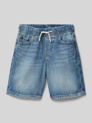 Szorty jeansowe o kroju loose fit z elastycznym pasem od GAP - 4