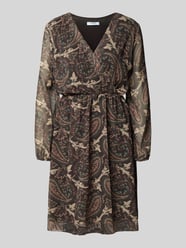 Knielanges Kleid mit V-Ausschnitt Modell 'Th44ea' von ZABAIONE - 21
