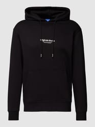 Hoodie mit Label-Print Modell 'JORVESTERBRO' von Jack & Jones Schwarz - 12