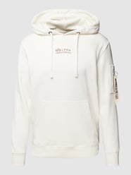 Hoodie mit Känguru-Tasche von Alpha Industries Weiß - 34