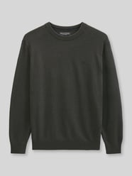 sweter w kroju regular fit z mieszanki bawełny z dodatkiem żywej wełny od Marc O'Polo - 8