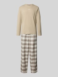 Regular Fit Pyjama-Set aus Baumwoll-Mix im Geschenkset von BOSS Beige - 3