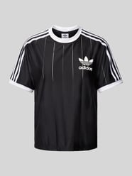 T-Shirt mit Label-Print von adidas Originals Schwarz - 8