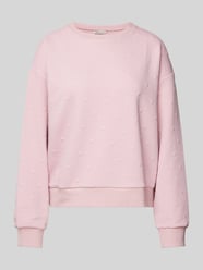 Regular Fit Sweatshirt mit Viskose-Anteil von Tom Tailor Denim Rosa - 8