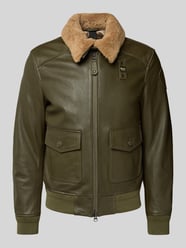 Leren jack met klepzakken, model 'CHEITON' van Blauer Usa - 23