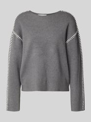 Gebreide pullover met ronde hals, model 'STITCHA' van YAS - 1