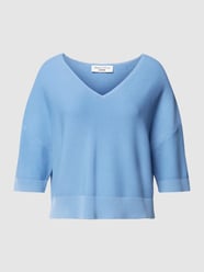 Strickpullover mit 3/4 Arm von Marc O'Polo Denim Blau - 2