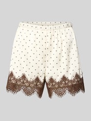 Regular Fit Pyjama-Hose mit Spitzenbesatz von Jake*s Casual - 44