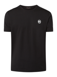 T-shirt z detalami z logo  od Michael Kors Czarny - 35