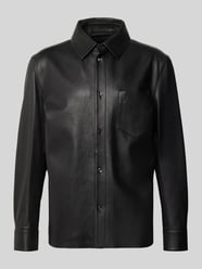 regular fit leren jack van echt lamsleer model 'C-MOVITZ' van BOSS - 44
