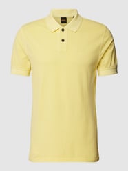 Slim Fit Poloshirt mit Label-Detail Modell 'Prime' von BOSS Orange Gelb - 32