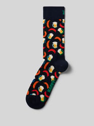 Skarpety z wyhaftowanym logo Model 'Beer and Sausage' od Happy Socks - 35