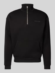 Essentials Half-Zip Sweatshirt von REVIEW Schwarz - 23