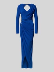 Abendkleid mit Raffungen von Lipsy Blau - 1