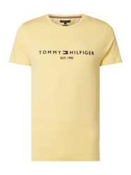 T-Shirt mit Logo-Print  von Tommy Hilfiger Gelb - 32