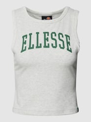 Cropped Tanktop mit Label-Print Modell 'FLISS' von Ellesse Grau - 37