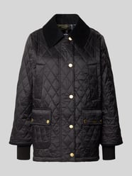 kurtka pikowana o kroju regular fit z aksamitnym kołnierzem model 'BEADNELL' od Barbour - 26