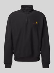 Sweatshirt mit Troyer-Kragen Modell 'AMERICAN SCRIPT' von Carhartt Work In Progress Schwarz - 30