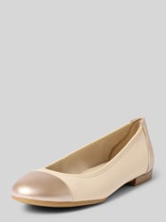 Ballerinas aus Leder mit leicht strukturierter Sohle von Tamaris Gold - 16