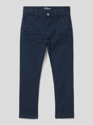 Slim fit broek met stretch van s.Oliver RED LABEL Blauw - 26