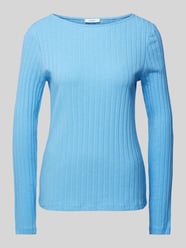 Longsleeve mit Rundhalsausschnitt Modell 'Sovke' von OPUS Blau - 39