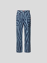 Straight Fit Jeans mit Streifenmuster von Kenzo Blau - 4