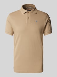 Slim Fit Poloshirt mit Label-Stitching von Barbour Beige - 47