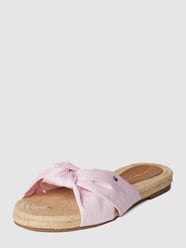Pantoletten mit Knoten-Detail von Tommy Hilfiger Rosa - 34